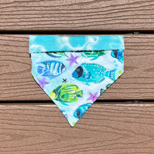 Load image into Gallery viewer, Reversible Pet Bandana “Under the Sea”