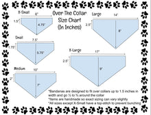 Load image into Gallery viewer, Reversible Pet Bandana “Butterfly garden”