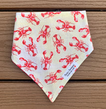 Load image into Gallery viewer, Reversible Pet Bandana “Lobster Tail”