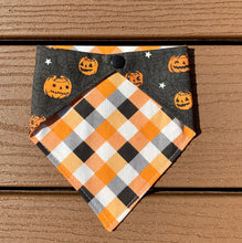 Load image into Gallery viewer, Reversible Pet Bandana “All Jacked up”