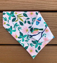 Load image into Gallery viewer, Reversible Pet Bandana “Flora and Fauna”