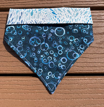 Load image into Gallery viewer, Reversible Pet Bandana “Lots of fish in the sea”