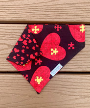 Load image into Gallery viewer, Reversible Pet Bandana “Piece of my Heart”