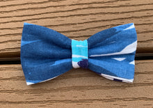 Load image into Gallery viewer, “Abstract Blue Lines” Bow tie