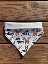 Load image into Gallery viewer, Reversible Pet Bandana “Too Cute for the Naughty List”