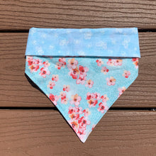Load image into Gallery viewer, Reversible Pet Bandana “Cherry blossoms”