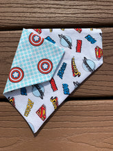 Load image into Gallery viewer, Reversible Pet Bandana “Superpup”