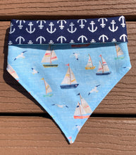 Load image into Gallery viewer, Reversible Pet Bandana “Shipwrecked”