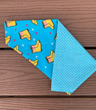 Load image into Gallery viewer, Reversible Pet Bandana “Rainy Day”