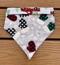 Load image into Gallery viewer, Reversible Pet Bandana “Rustic Christmas”