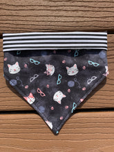 Load image into Gallery viewer, Reversible Pet Bandana “Cool Cat”
