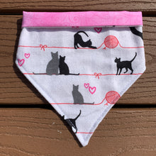 Load image into Gallery viewer, Reversible Pet Bandana “Cat lover”