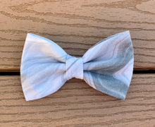 Load image into Gallery viewer, “White Marble” Bow Tie