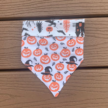 Load image into Gallery viewer, Reversible Pet Bandana “Spooky Halloween”