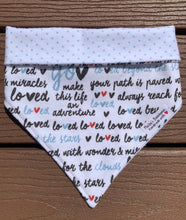 Load image into Gallery viewer, Reversible Pet Bandana “I love you”