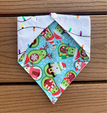 Load image into Gallery viewer, Reversible Pet Bandana “Jingle Bell Guac”