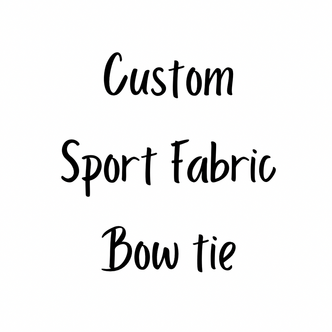 Custom Sport team Bow tie