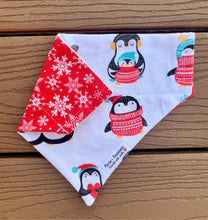 Load image into Gallery viewer, Reversible Pet Bandana “All Bundled up”