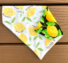 Load image into Gallery viewer, Reversible Pet Bandana “Lemon drop”
