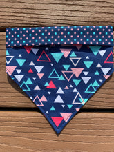 Load image into Gallery viewer, Reversible Pet Bandana “Abstract Triangles”