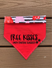 Load image into Gallery viewer, Reversible Pet Bandana Valentines Vinyl Bandana: Choose your own Vinyl