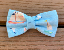 Load image into Gallery viewer, “Sail Boats” Bow tie