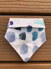 Load image into Gallery viewer, Reversible Pet Bandana "Painted Blues"