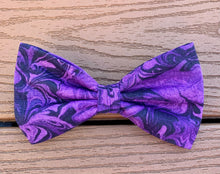 Load image into Gallery viewer, “Dark Purple Marble” Bow Tie