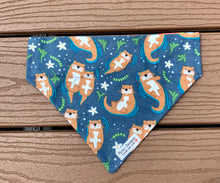 Load image into Gallery viewer, Reversible Pet Bandana “Otter Love”