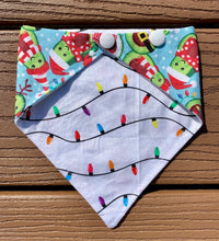 Load image into Gallery viewer, Reversible Pet Bandana “Jingle Bell Guac”