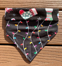 Load image into Gallery viewer, Reversible Pet Bandana “Christmas Sock Thief”