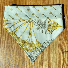 Load image into Gallery viewer, Reversible Pet Bandana “Gold Celebration”