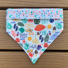 Load image into Gallery viewer, Reversible Pet Bandana “Summer Vibes”
