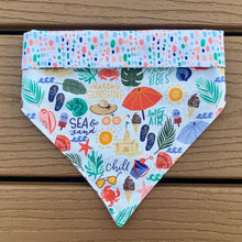 Load image into Gallery viewer, Reversible Pet Bandana “Summer Vibes”