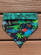 Load image into Gallery viewer, Reversible Pet Bandana “Dino-mite”