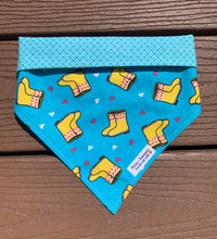 Load image into Gallery viewer, Reversible Pet Bandana “Rainy Day”