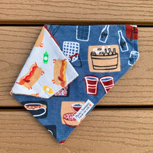 Load image into Gallery viewer, Reversible Pet Bandana “Barbe-cute”