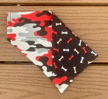 Load image into Gallery viewer, Reversible Pet Bandana “Red Camo”