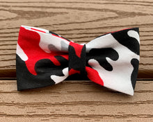 Load image into Gallery viewer, “Red Camo” Bow tie