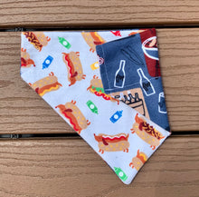 Load image into Gallery viewer, Reversible Pet Bandana “Barbe-cute”