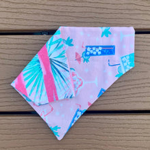 Load image into Gallery viewer, Reversible Pet Bandana “It’s 5 o’clock somewhere”