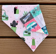Load image into Gallery viewer, Reversible Pet Bandana “A Succulent’s Journey”