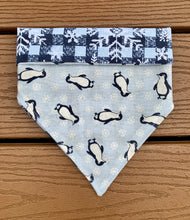Load image into Gallery viewer, Reversible Pet Bandana “Penguin Paradise”