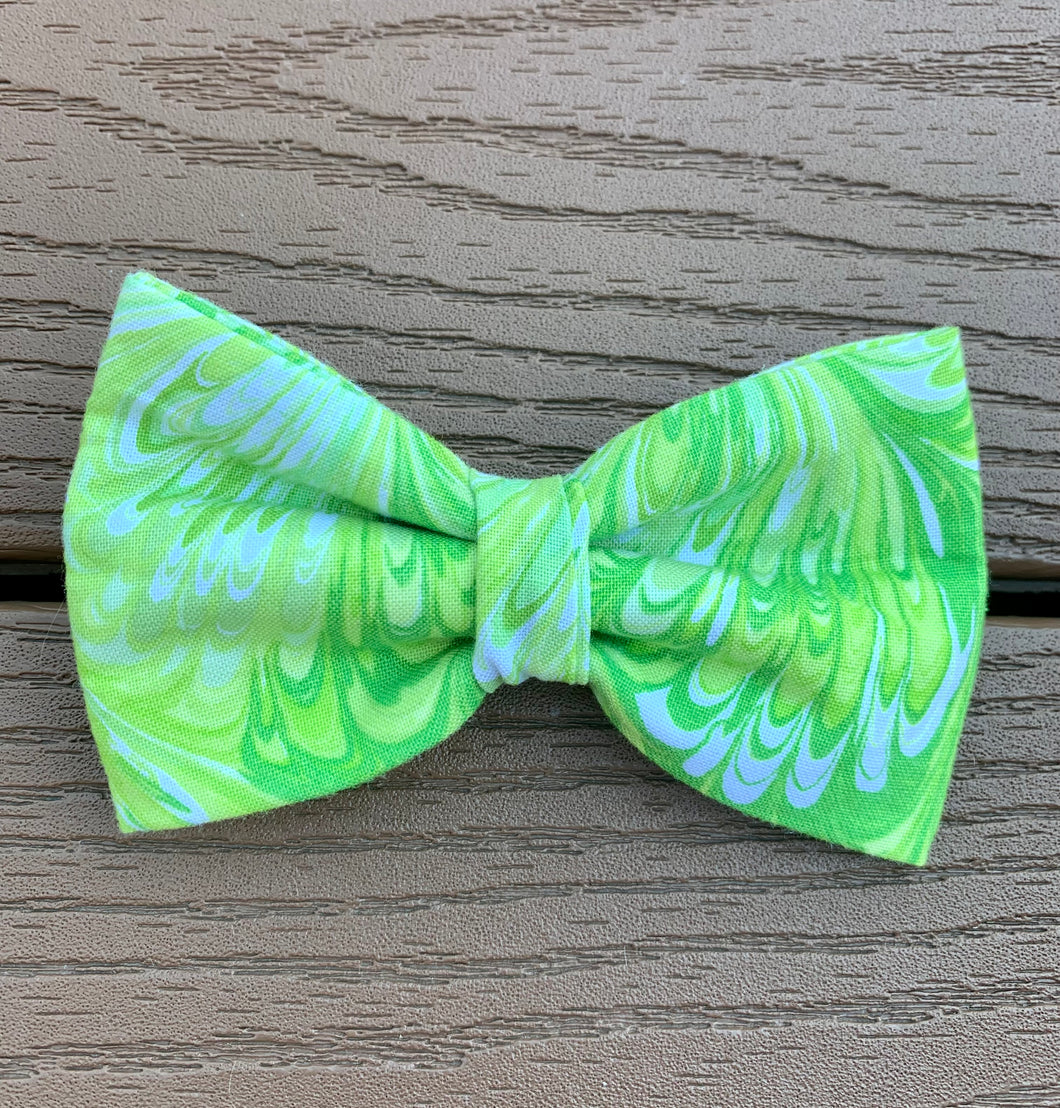 “Green Marble” Bow Tie