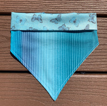 Load image into Gallery viewer, Reversible Pet Bandana “Butterfly garden”