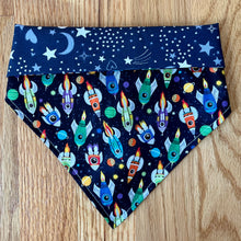 Load image into Gallery viewer, Reversible Pet Bandana “Rocket Launch”
