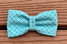 Load image into Gallery viewer, “Blue tiles” Bow tie
