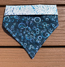 Load image into Gallery viewer, Reversible Pet Bandana “Lots of fish in the sea”
