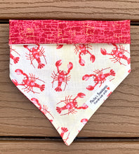 Load image into Gallery viewer, Reversible Pet Bandana “Lobster Tail”
