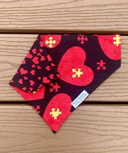 Load image into Gallery viewer, Reversible Pet Bandana “Piece of my Heart”
